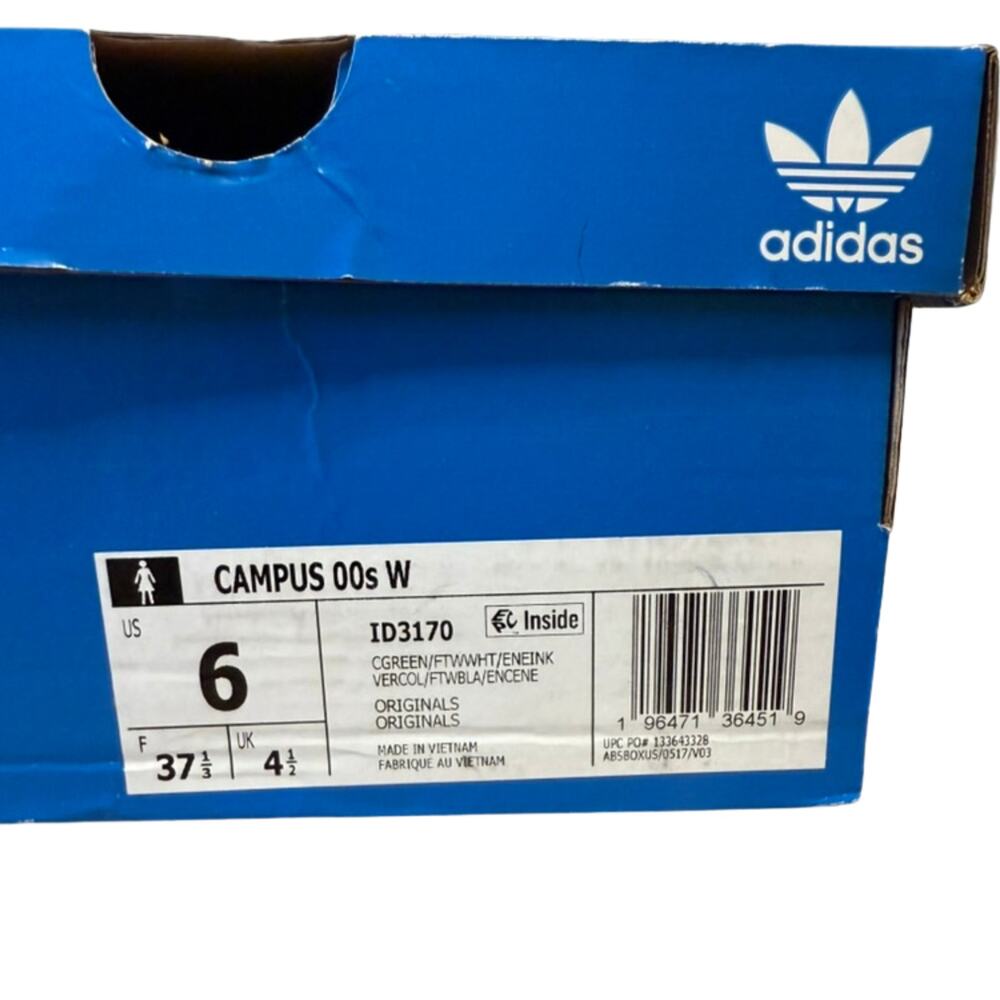 adidas Teal Green Suede Sneakers with Purple Stripes - Picture 10 of 10